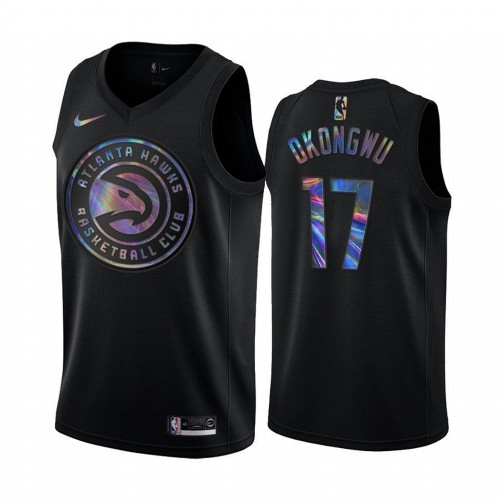 PHI Black Nike A. Hawks #17 NBA Jersey Game Day Wear Basketball Jersey