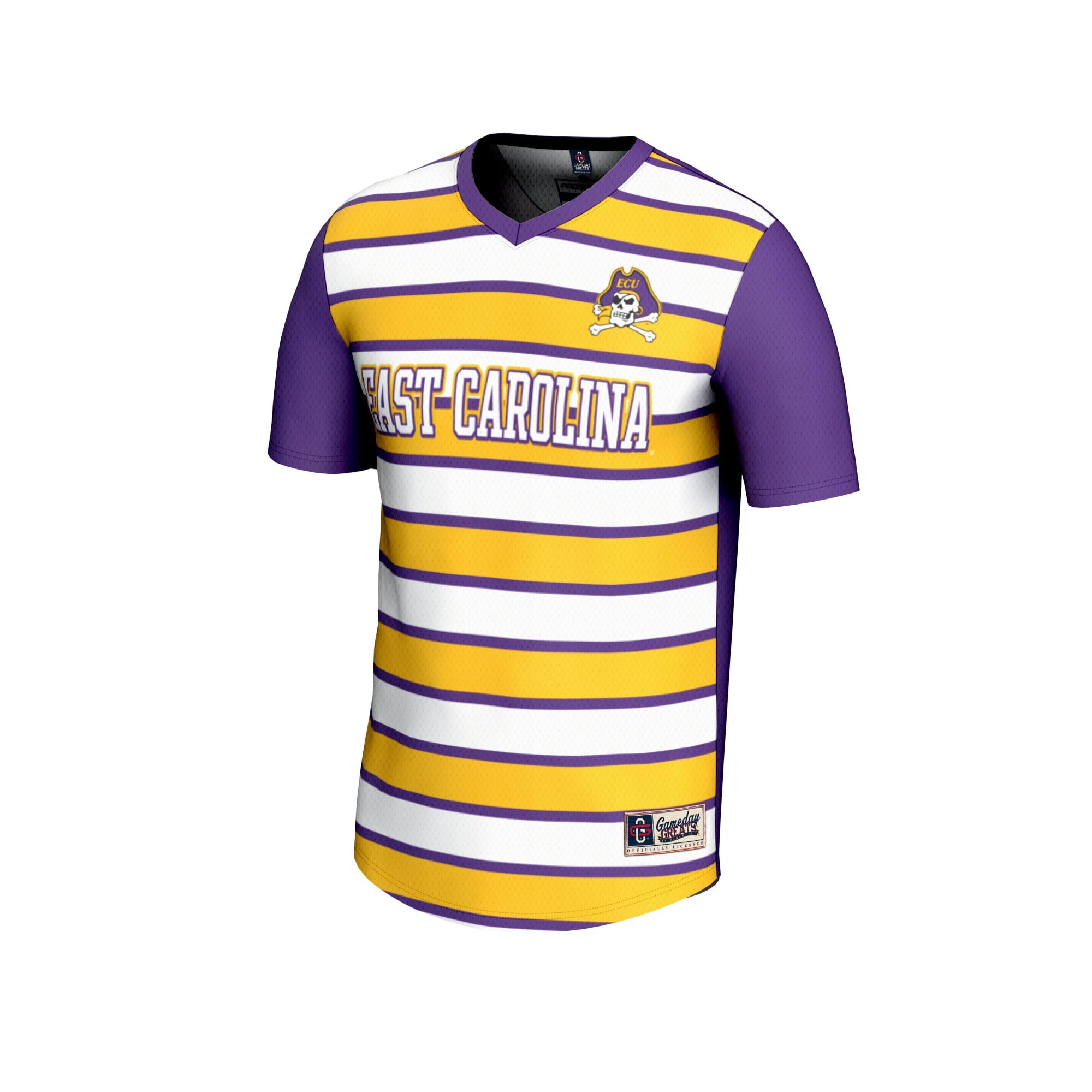 [SJH] ECU Pirates GameDay Greats Unisex Lightweight Soccer Fashion Jersey - Purple