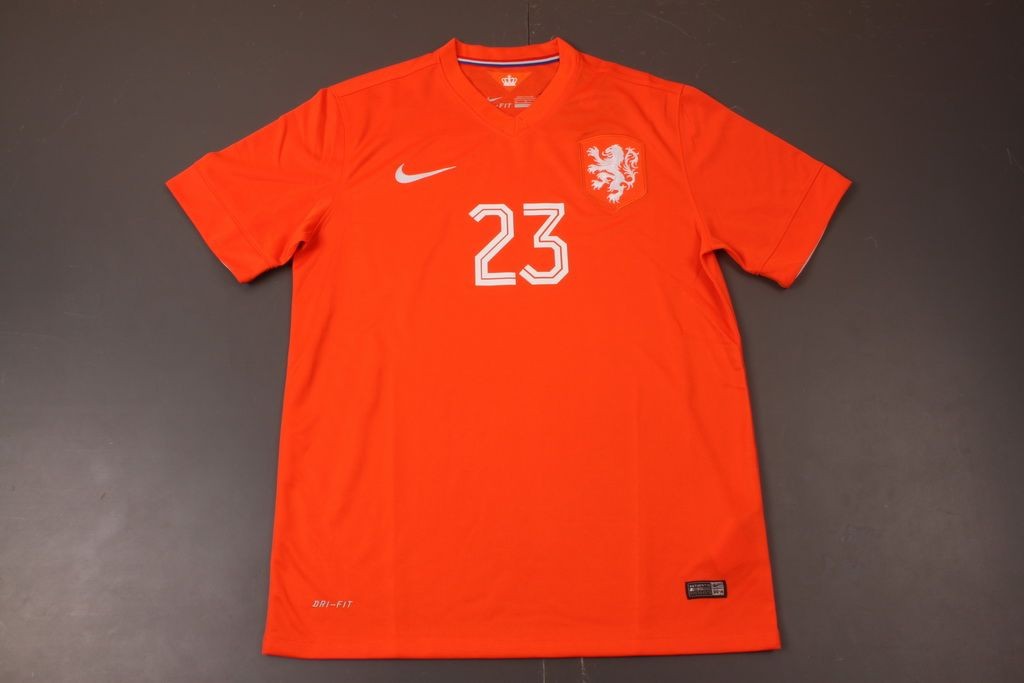 Lightweight Netherlands 201415 Home Soccer Shirt 23 VAN DER VAART