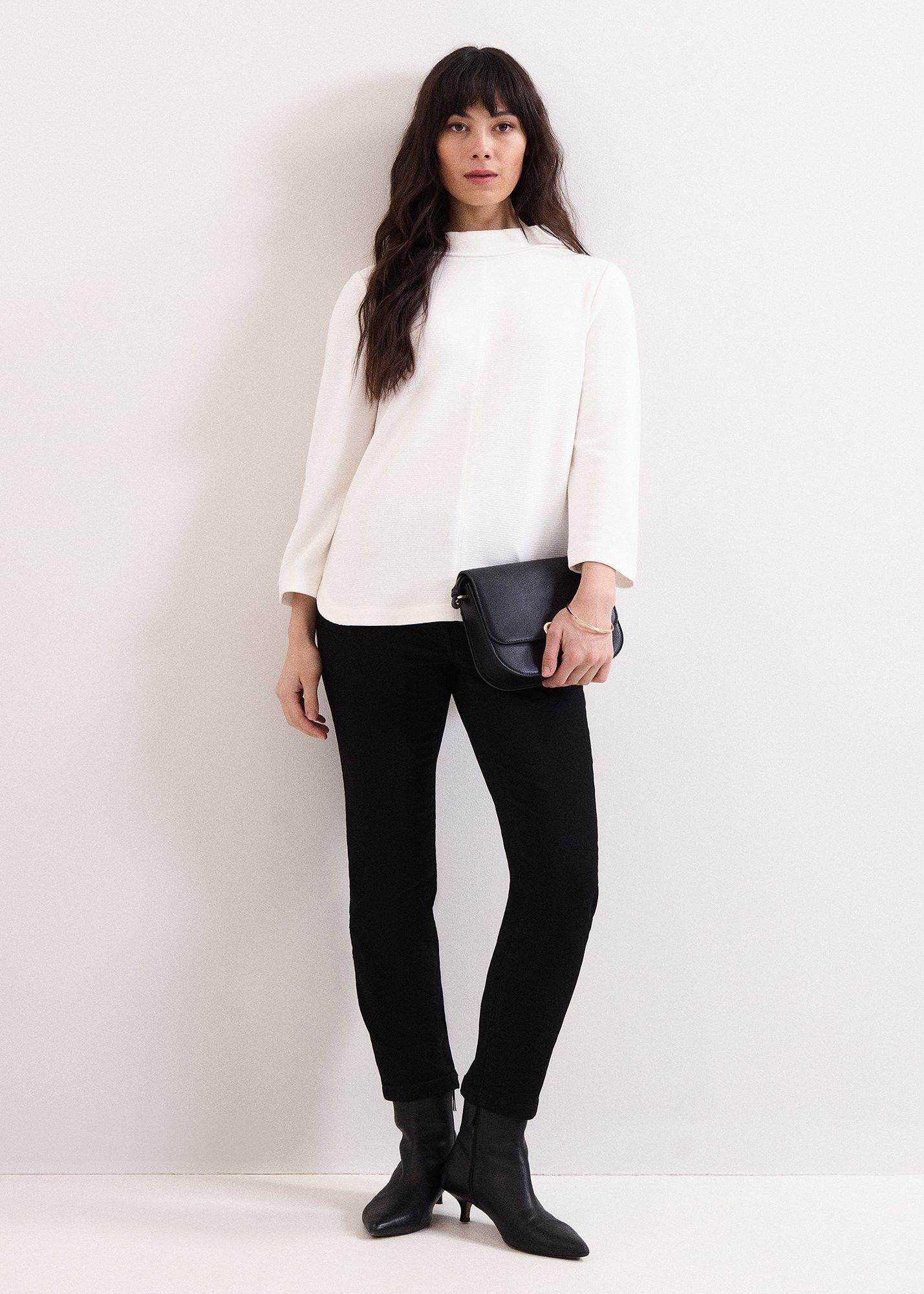 Solene Textured Long Sleeve Top