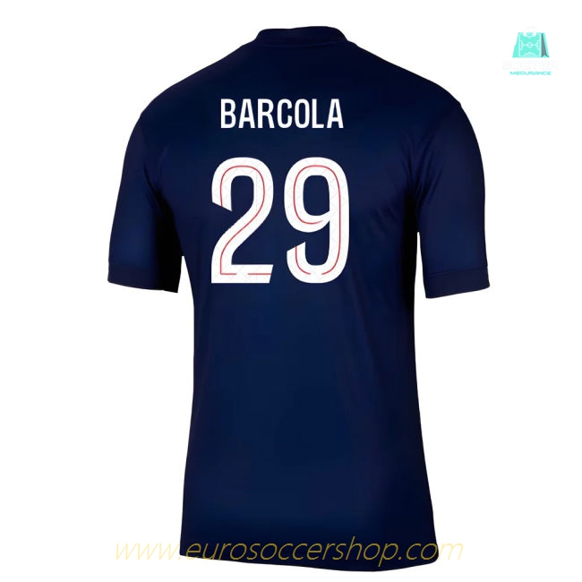 2025-2026 PSG Paris Saint Germain Home Shirt (Barcola 29)