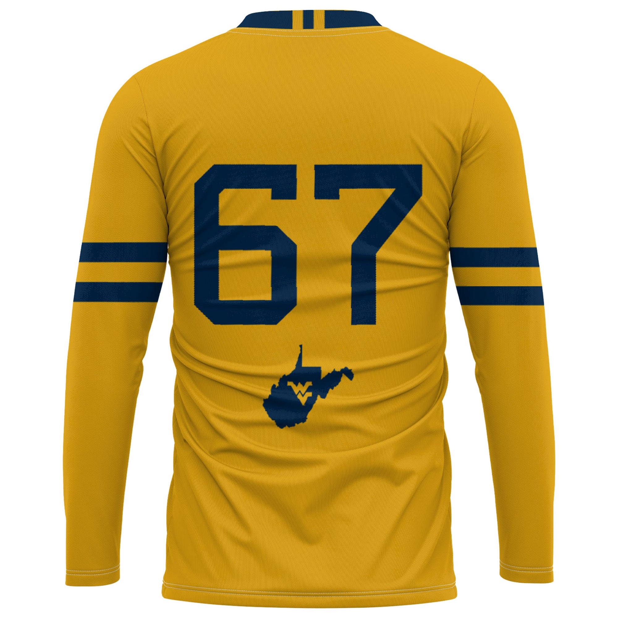 [NJP] West Virginia Mountaineers GameDay Greats Unisex Lightweight Volleyball Jersey - Gold