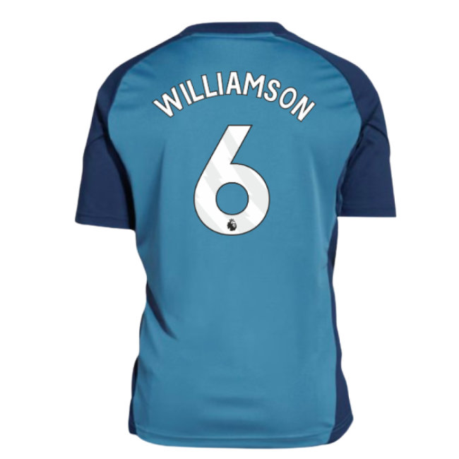 2025-2026 Arsenal Training Shirt (Blanch Blue) - Kids (Williamson 6)