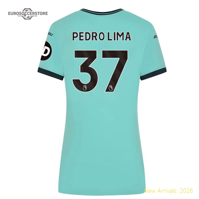 2025-2026 Wolves Away Shirt (Womens) (Pedro Lima 37)