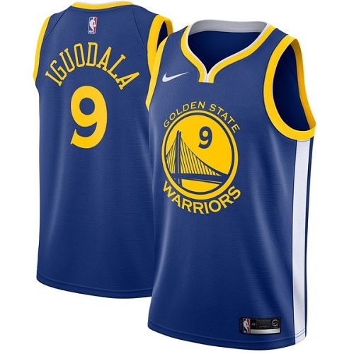 Nike Warriors Blue State Warriors #9 Jersey - Great Value Quality