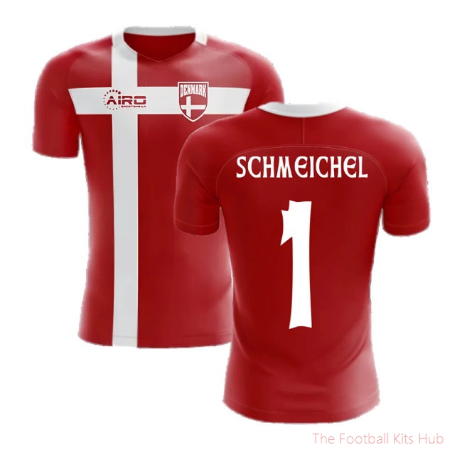 2025-2026 Denmark Flag Concept Football Shirt (Schmeichel 1) - Kids