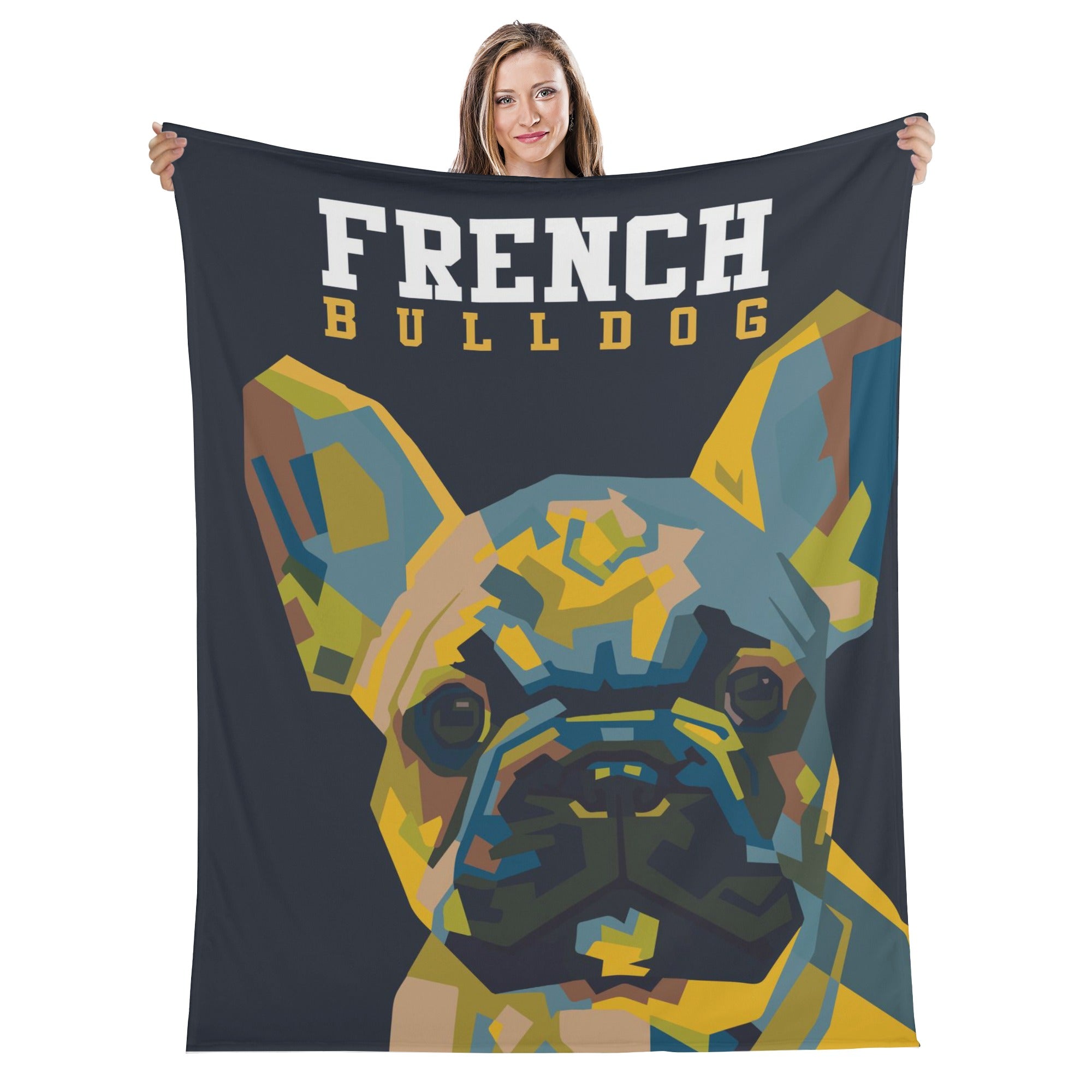 Durable Frenchie-Fan Street-Ready Rex - Blanket for Dog Owners