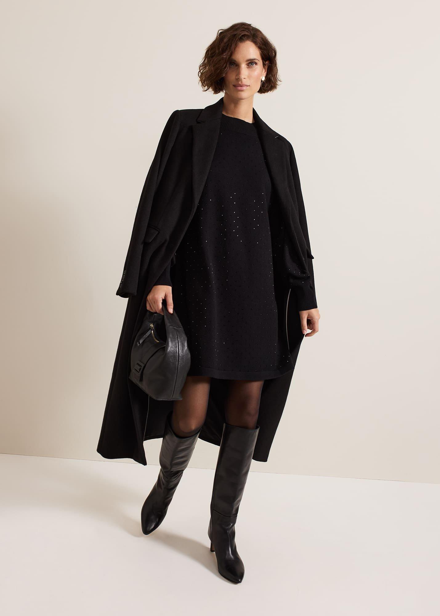 Tala Black Short Hotfix Dress
