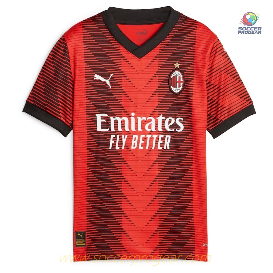Milan AC Home Soccer Football Jersey 2023 2024 Giroud