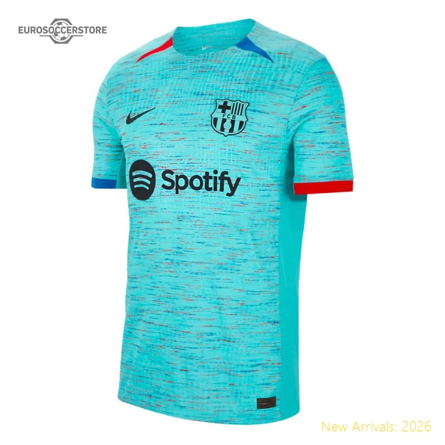 Barcelona Third Durable Jersey Athletic Fit Lightweight
