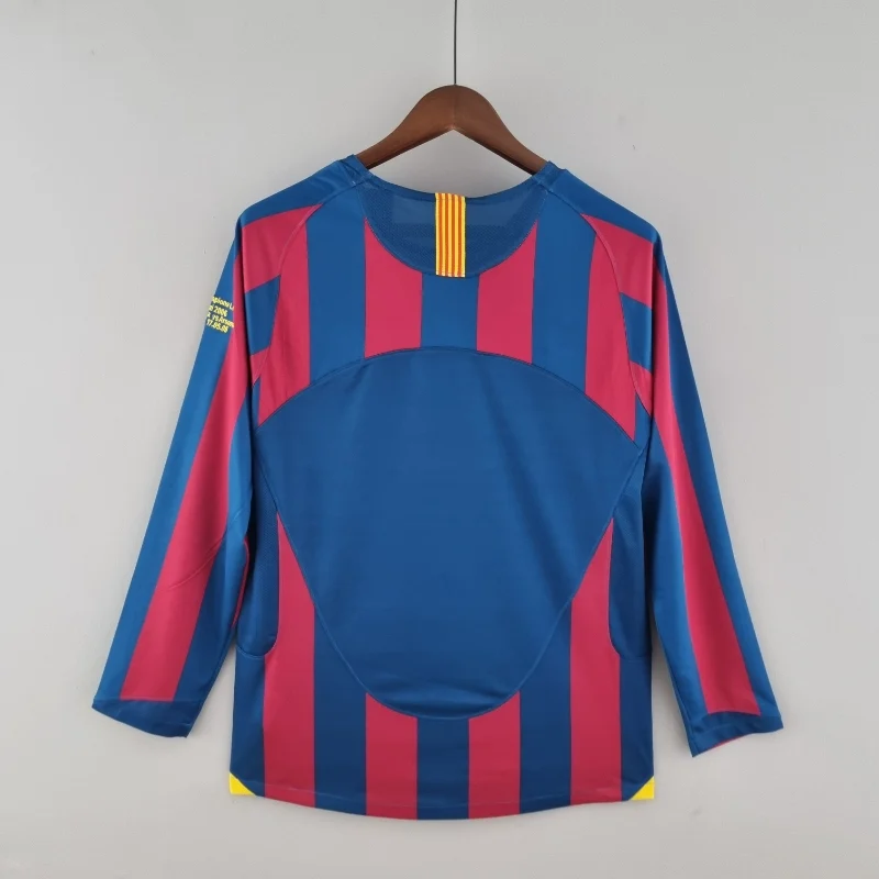 2005-2006 Barcelona Long Sleeve Jersey retro kit