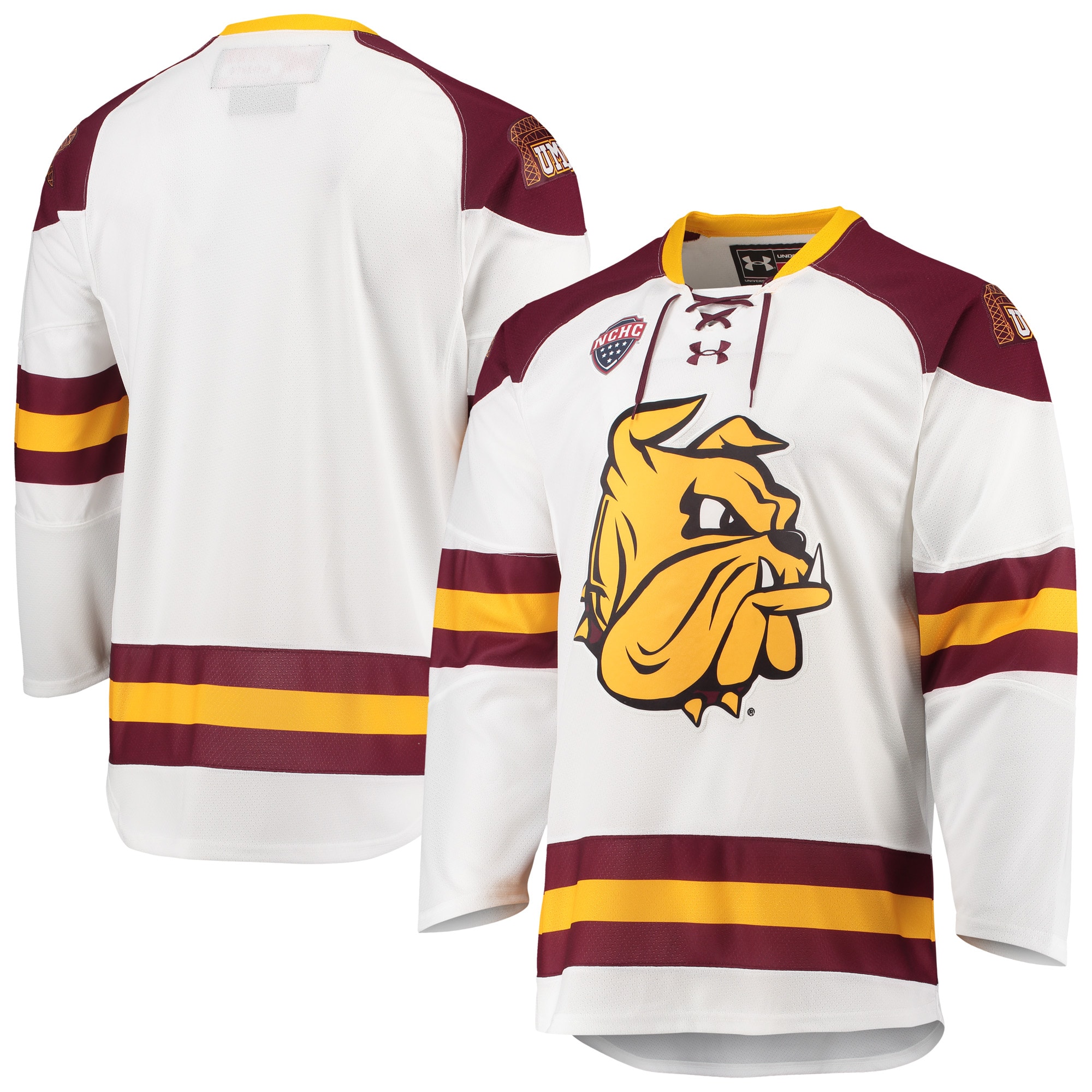 [NJP] Minnesota Duluth Bulldogs Replica Hockey Jersey - White