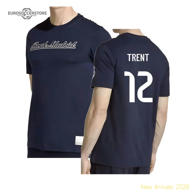 2025-2026 Real Madrid US Tee (Navy) (Trent 12)