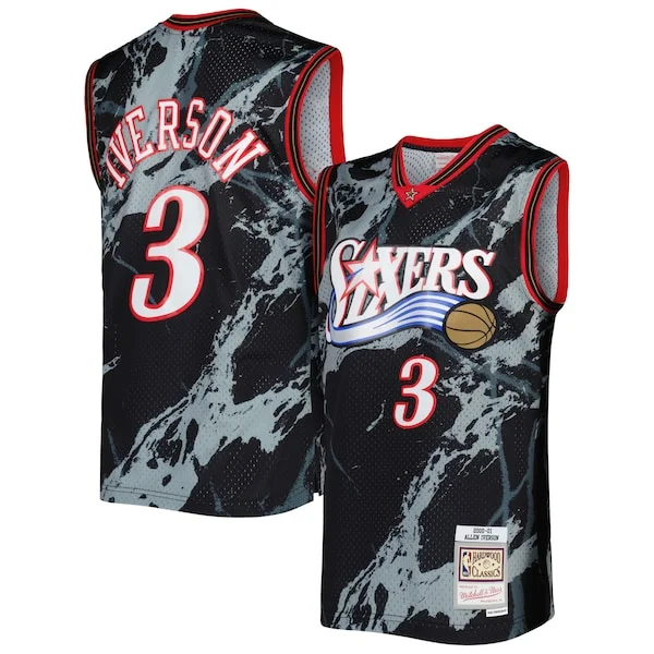 Allen Iverson PHI Swingman Jersey - classic Basketball - Black