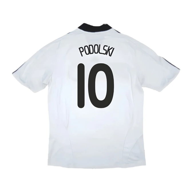 Match Worn Style Germany Home Pro Shirt 2008-2009 (PODOLSKI 10)