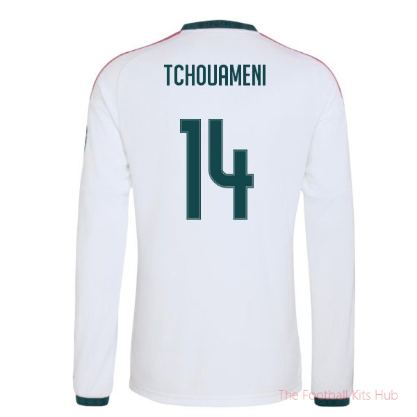 Real Madrid 2026-2027 Long Sleeve Home Shirt (Tchouameni 14)