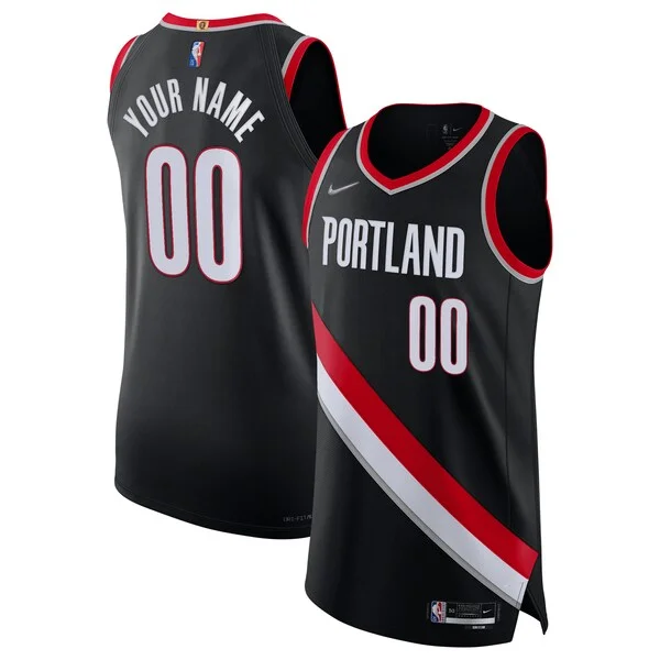 Portland Trail POR Authentic Jersey - top-tier fashionable - Black
