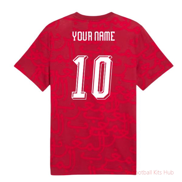 [EFS] 2026/27 Morocco FtblCulture Tee AOP (Dark Crimson) (Your Name)