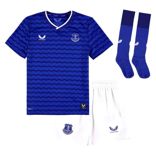 Modern Everton 2025-2026 Everton Home Infant Kit (Dewsbury Hall 22)...