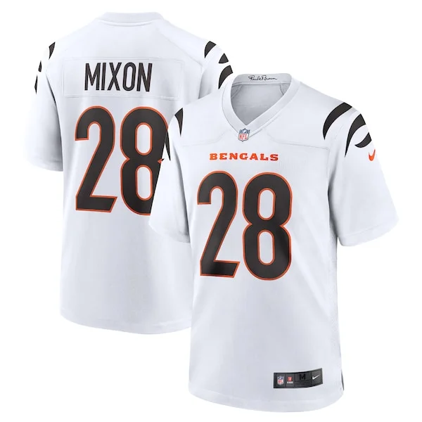 None Joe Mixon Game Jersey - White | NFL Player Jersey | NFL Football