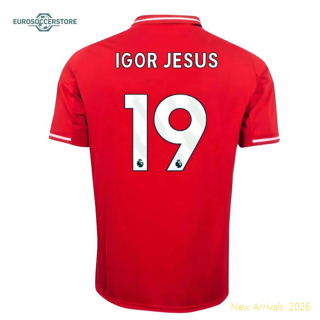 2025-2026 Nottingham Forest Home Shirt (Kids) (Igor Jesus 19)
