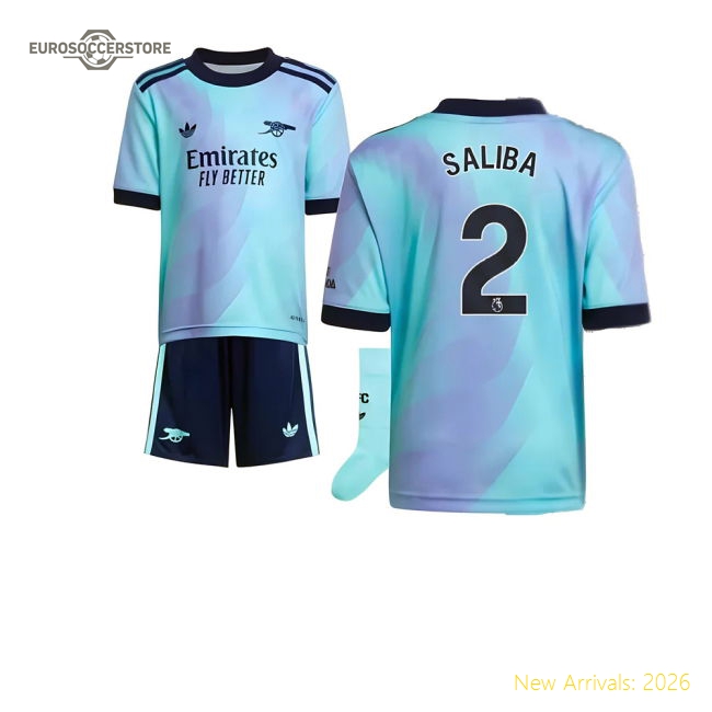 Soft Arsenal Mini Jersey Saliba 2024-2025 Kids-safe Technology