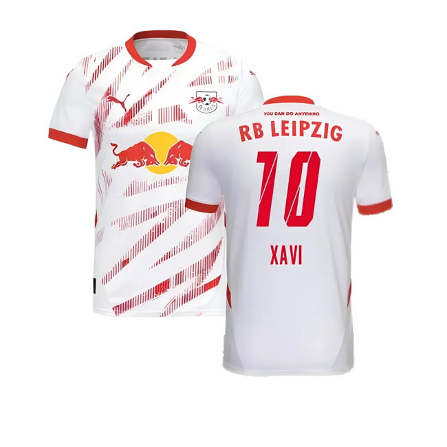 2024-2025 Red Bull Leipzig Home Soccer Jersey (Xavi 10)