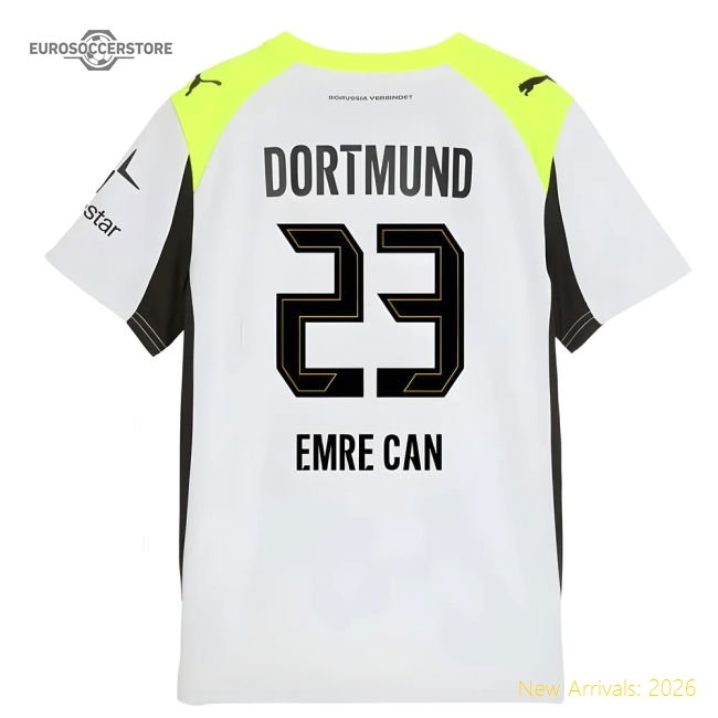 High-Quality 2025-2026 Borussia Dortmund Away Shirt (Kids) (Emre Can