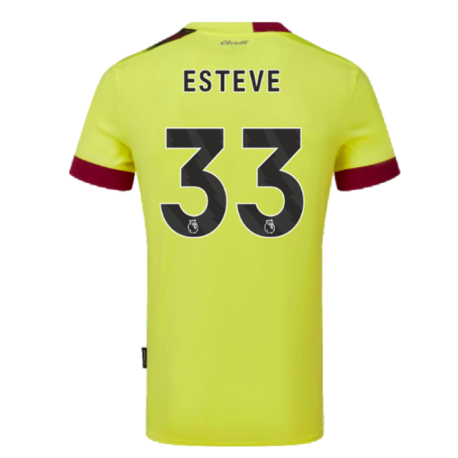 Official 2023-2024 Burnley Away Shirt (Esteve 33) Stylish Design