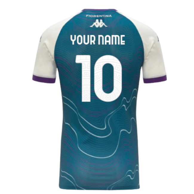 Fan-Favorite 2025-2026 Fiorentina Pre Match Shirt (Turquoise) (Your