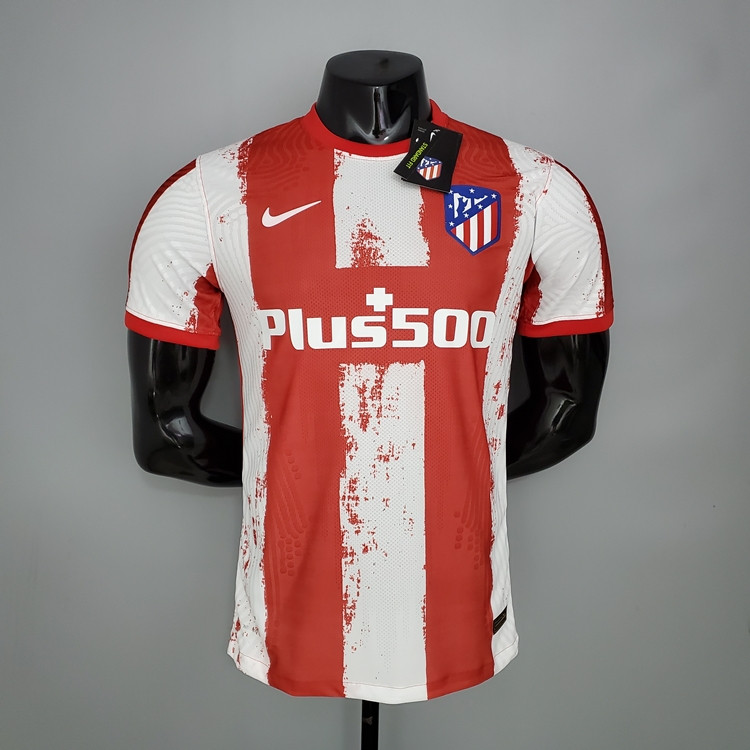 Lightweight Atletico Madrid Soccer Jersey 21-22 Home RedWhite