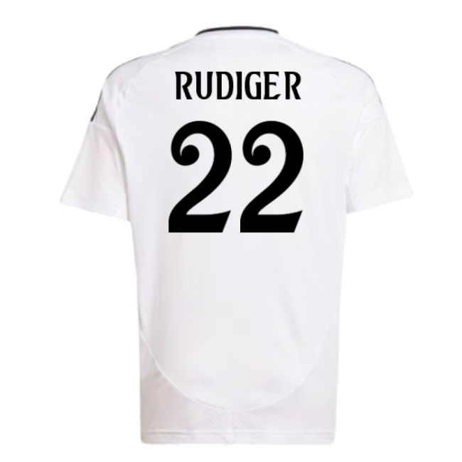 Performance 2024-2025 Real Madrid Home Shirt (Kids) (Rudiger 22)
