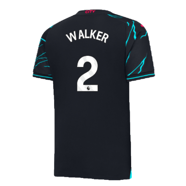 Authentic Design Football Man City Third Shirt Walker #2 Modern St...