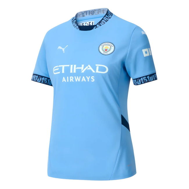 Womens Man City Soccer Jerseys Home Jersey 2024-2025