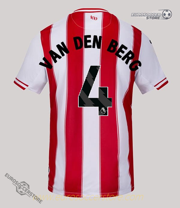 Brentford's 25-26 Home Jersey with VAN DEN BERG 4