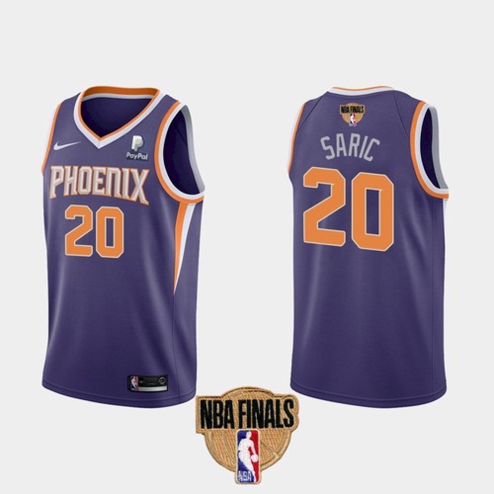 Budget-Friendly Men's Suns #20 Dario Purple Basketball Jersey