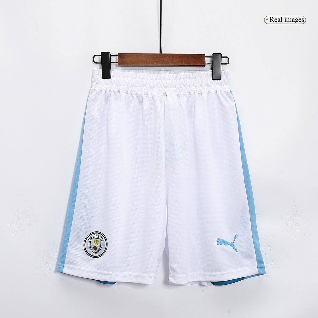 Manchester City Home Soccer Shorts 2023/24 Authentic Kit