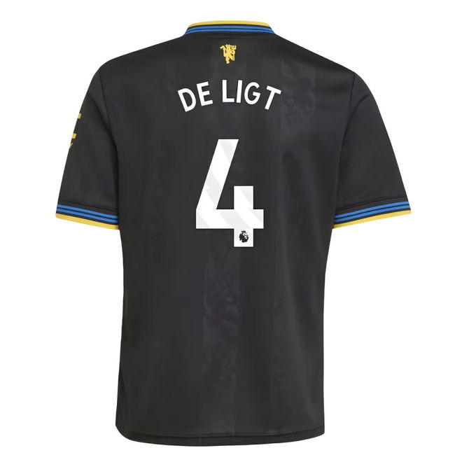 Premium Quality Die-hard Football Man Utd Third Shirt Kids De Ligt...