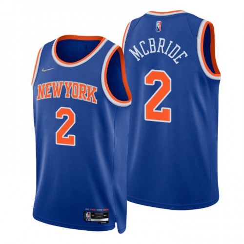 Blue Nike York Knicks #2 Bucks Jersey - Fabric Game Day Wear