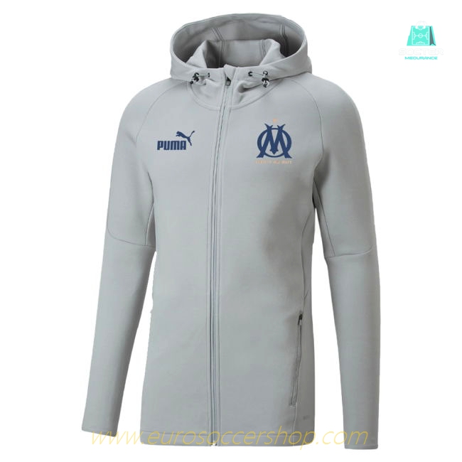 2022-2023 Marseille Casuals Hooded Jacket (Harbor Mist)