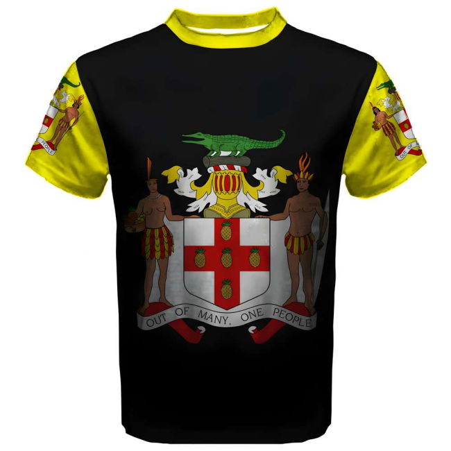 Fan-Favorite Championship Jamaica Coat Of Arms Sublimated Sports