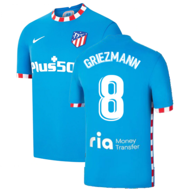 Genuine 2021-2022 Atletico Madrid Spanish Home Strip