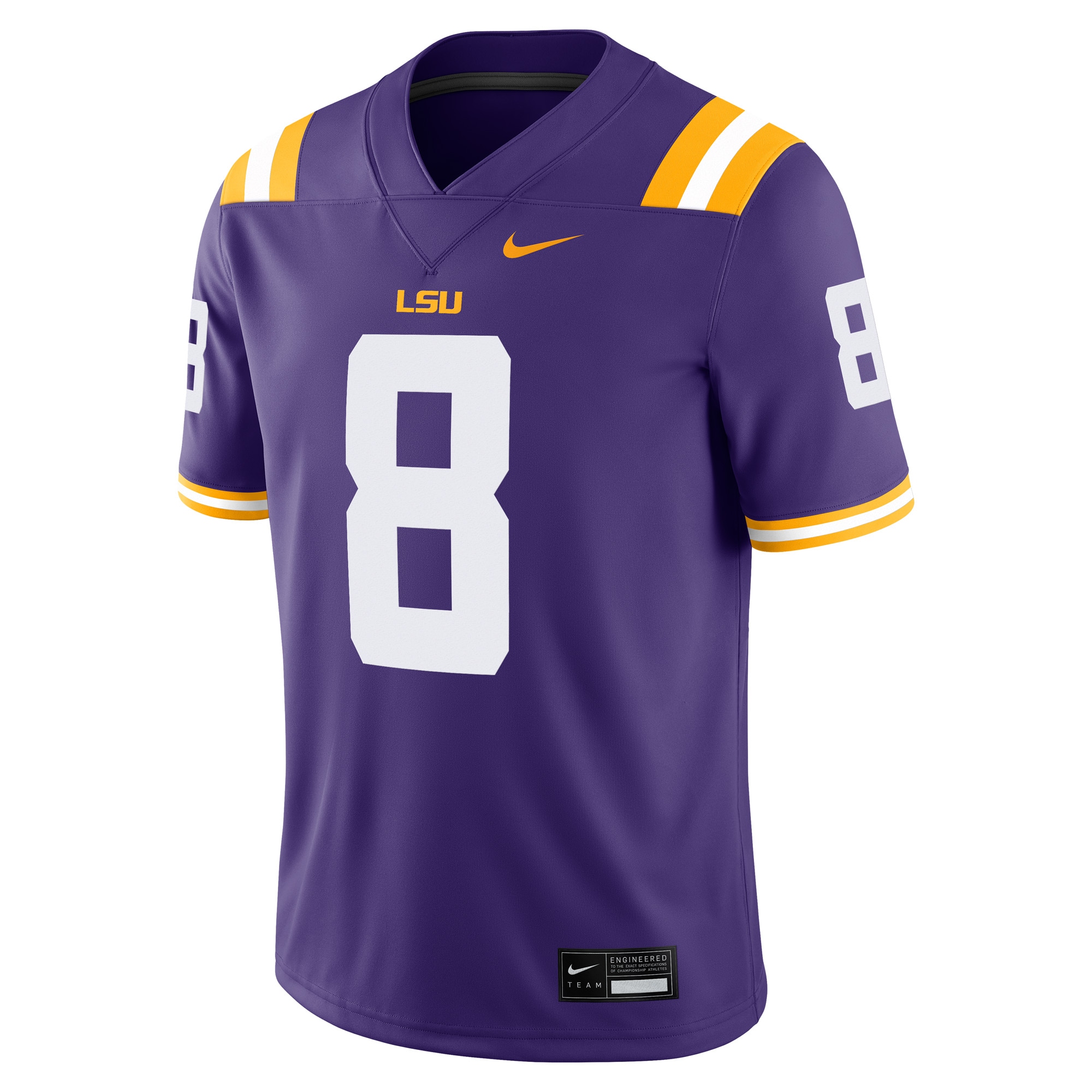 [DDG] Malik Nabers LSU Tigers Player Game Jersey - Purple