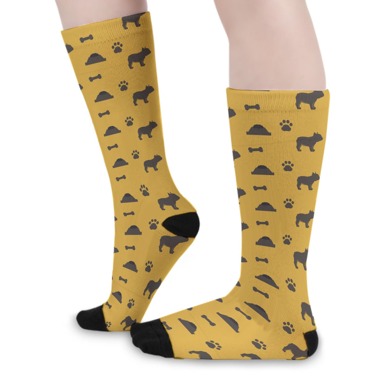 Lifestyle-Driven Frenchie-Fan Ellie - Socks for Casual Outings Premium