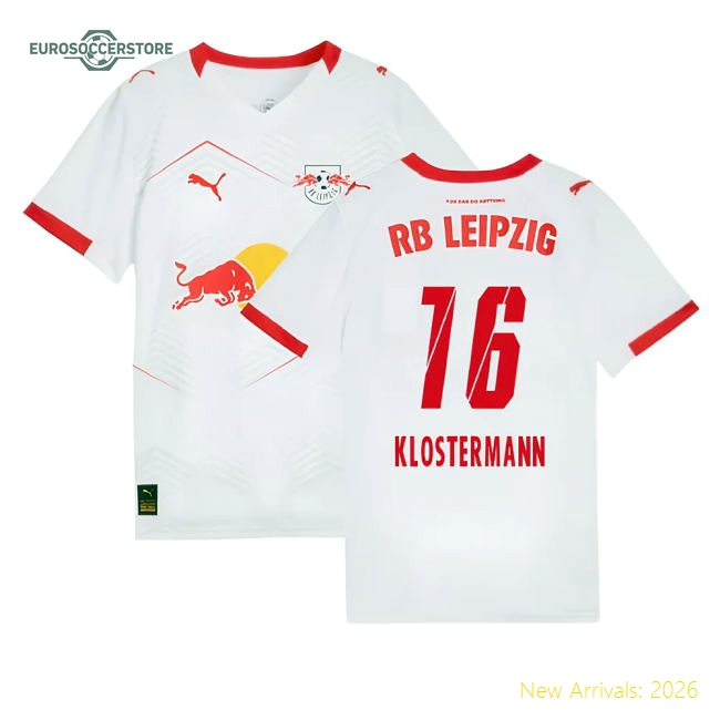 2025-2026 Red Bull Leipzig Home Shirt (Kids) (Klostermann 16)