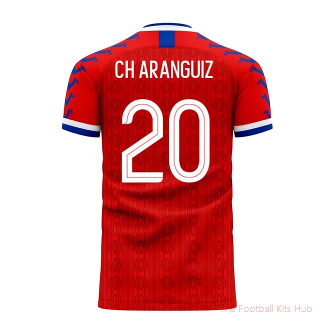 [LK] Chile 2025/26 Home Football Kit (Viper) (CH ARANGUIZ 20)