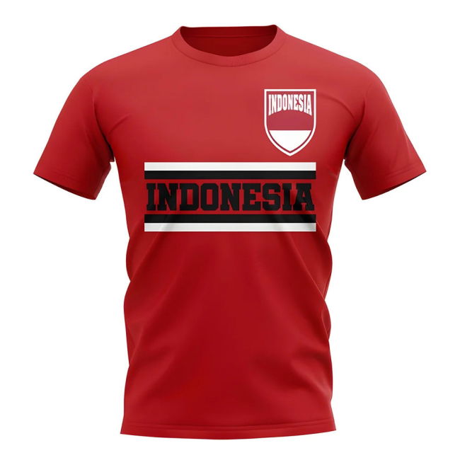 Top-Tier Top-Tier Indonesia Core Football Country T-Shirt (Red)