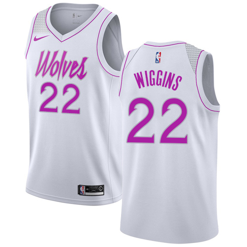 White Nike M. Timberwolves #22 NBA Jersey Quality NBA Fan Apparel