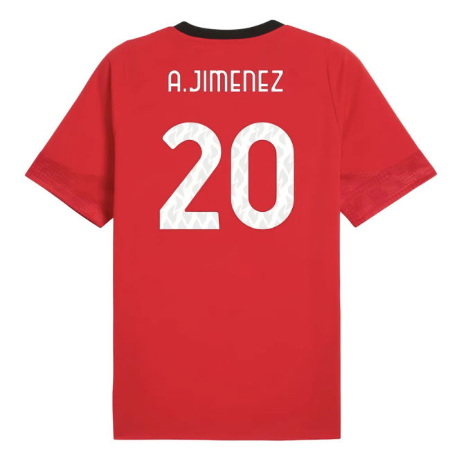 AC Milan Football Club Fan Jersey - Adults Version (Jimenez 20)