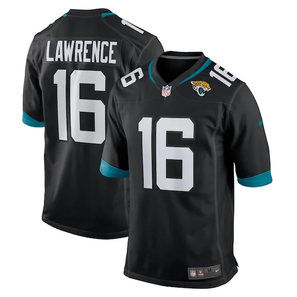 None Trevor Lawrence Game Jersey - Black | NFL Player Jersey